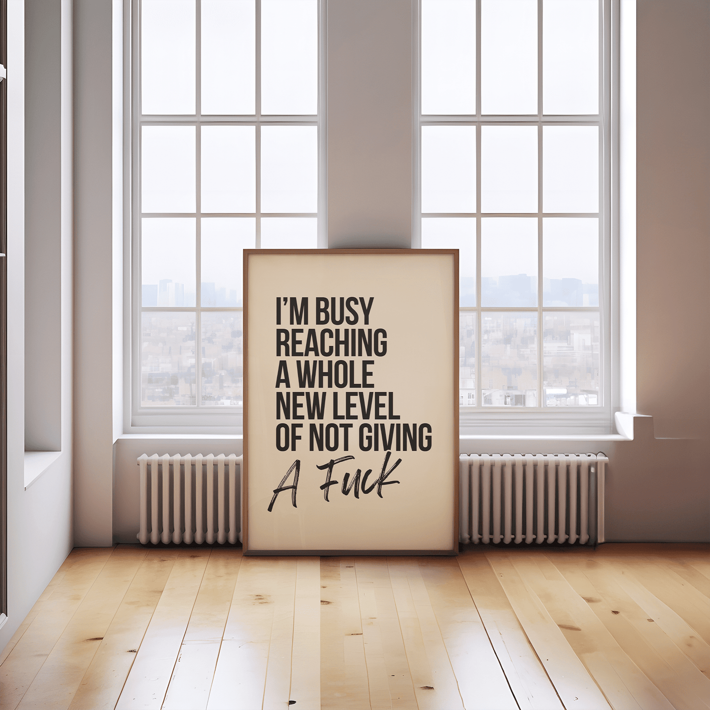 Druk bezig met het bereiken van een heel nieuw niveau - Digital Download Art Print