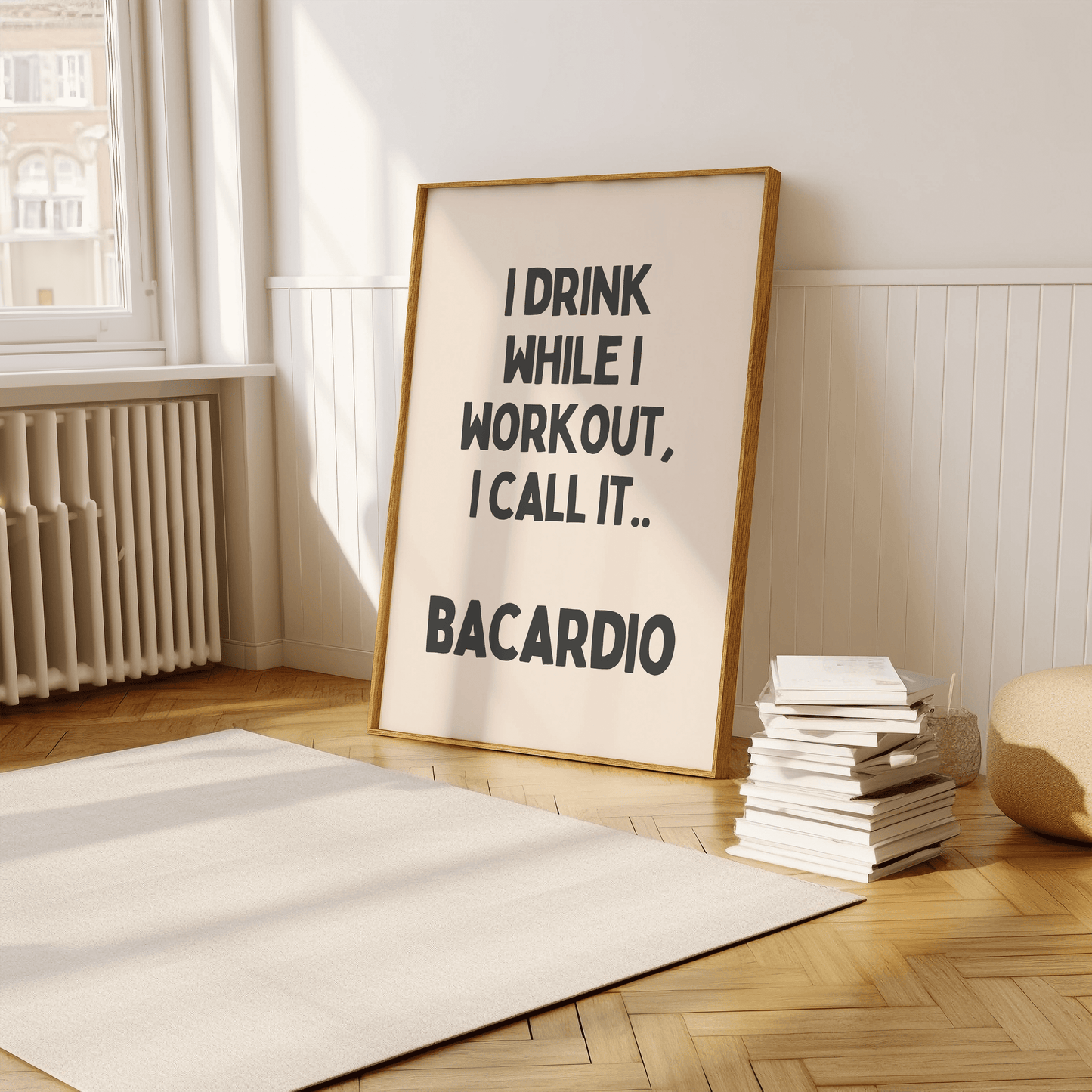 Bacardio - training home decor poster