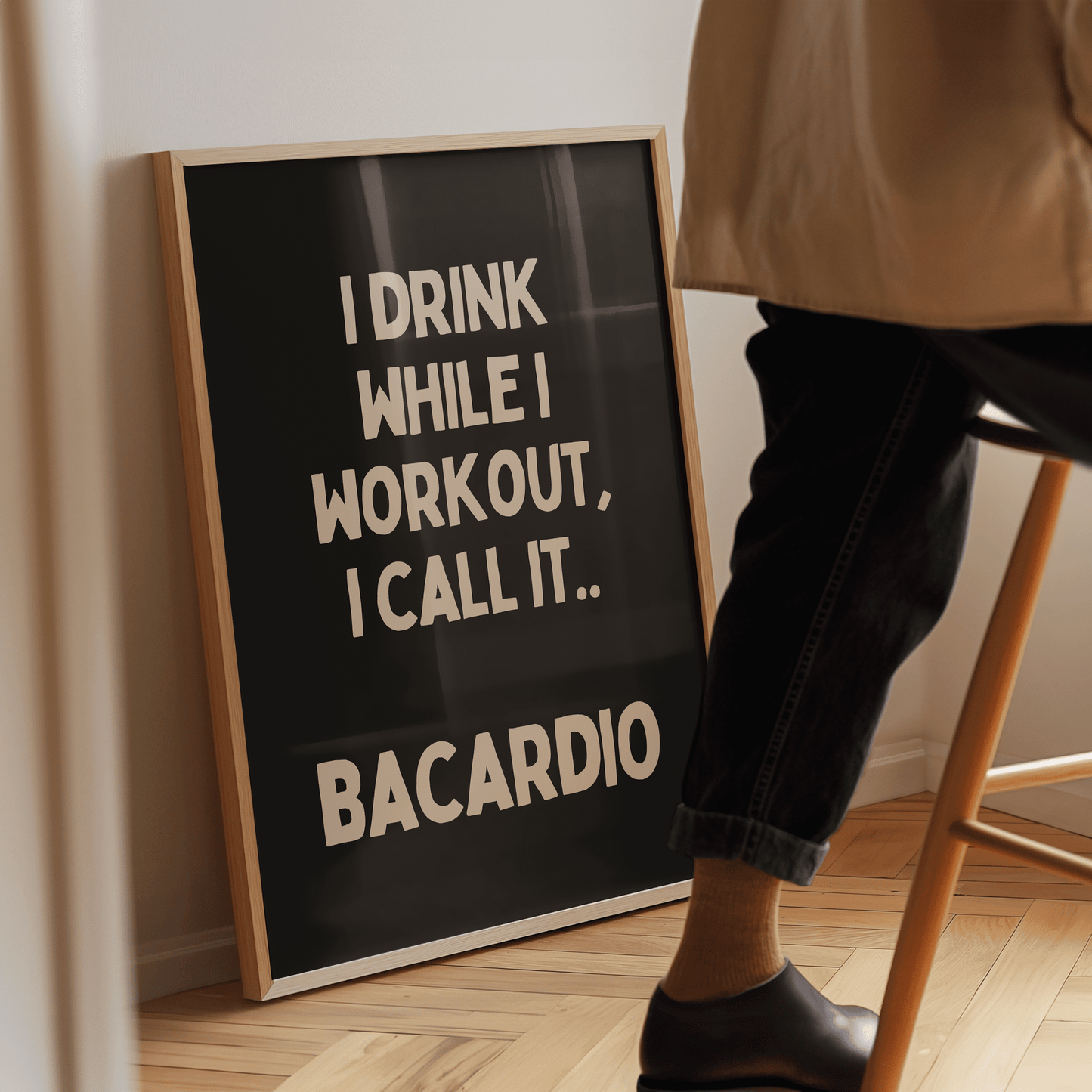 Bacardio - Black home decor poster