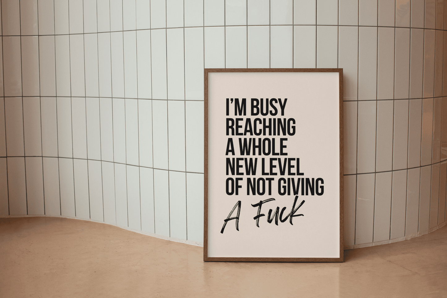 Druk bezig met het bereiken van een heel nieuw niveau - Digital Download Art Print