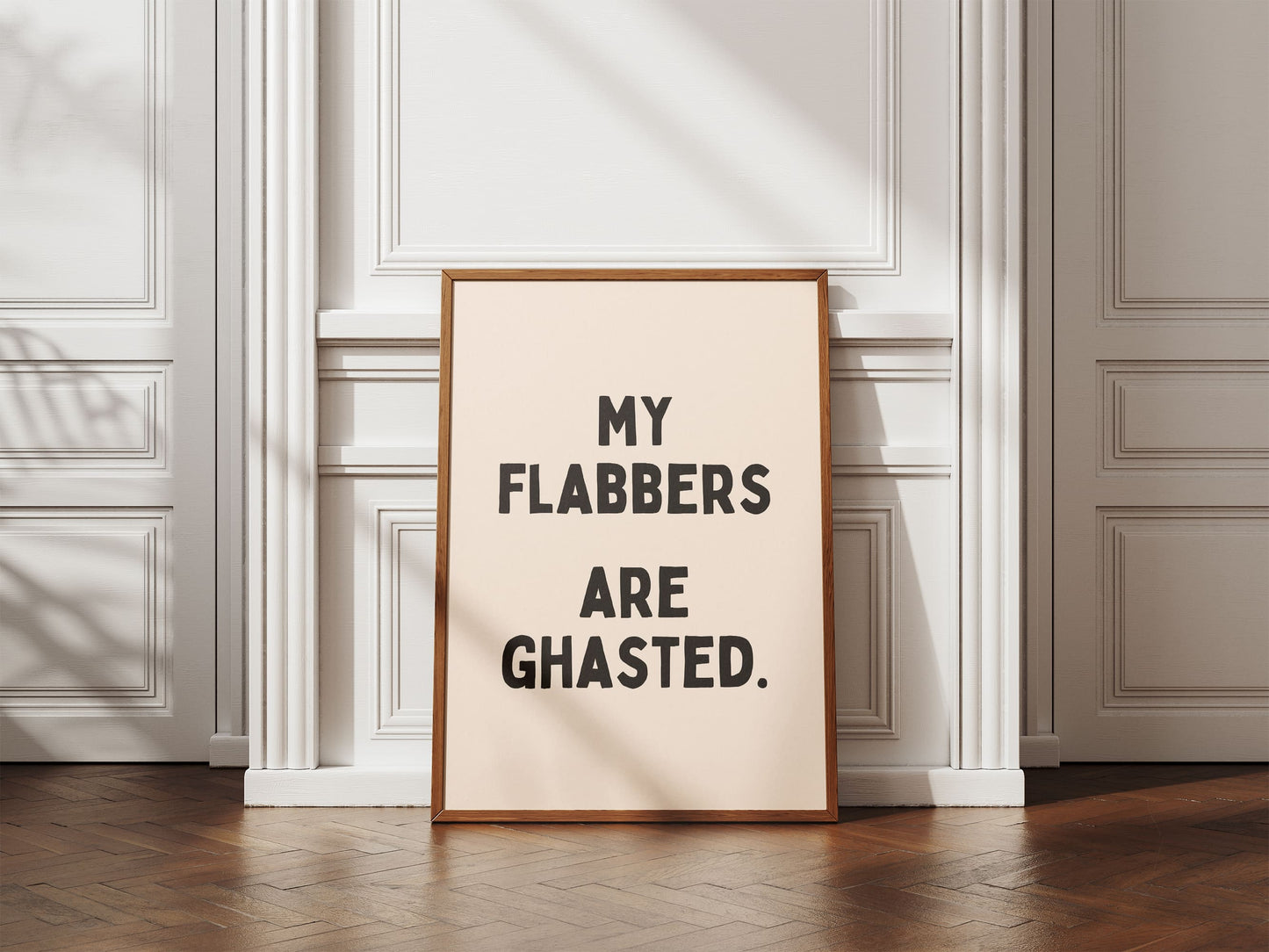 My Flabbers are Ghasted - Black & Cream digitale download