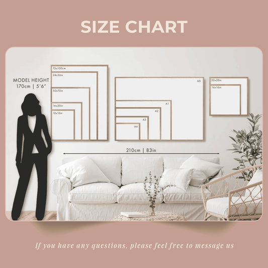 Beter laat dan lelijk - Zwart en Creme Artprint