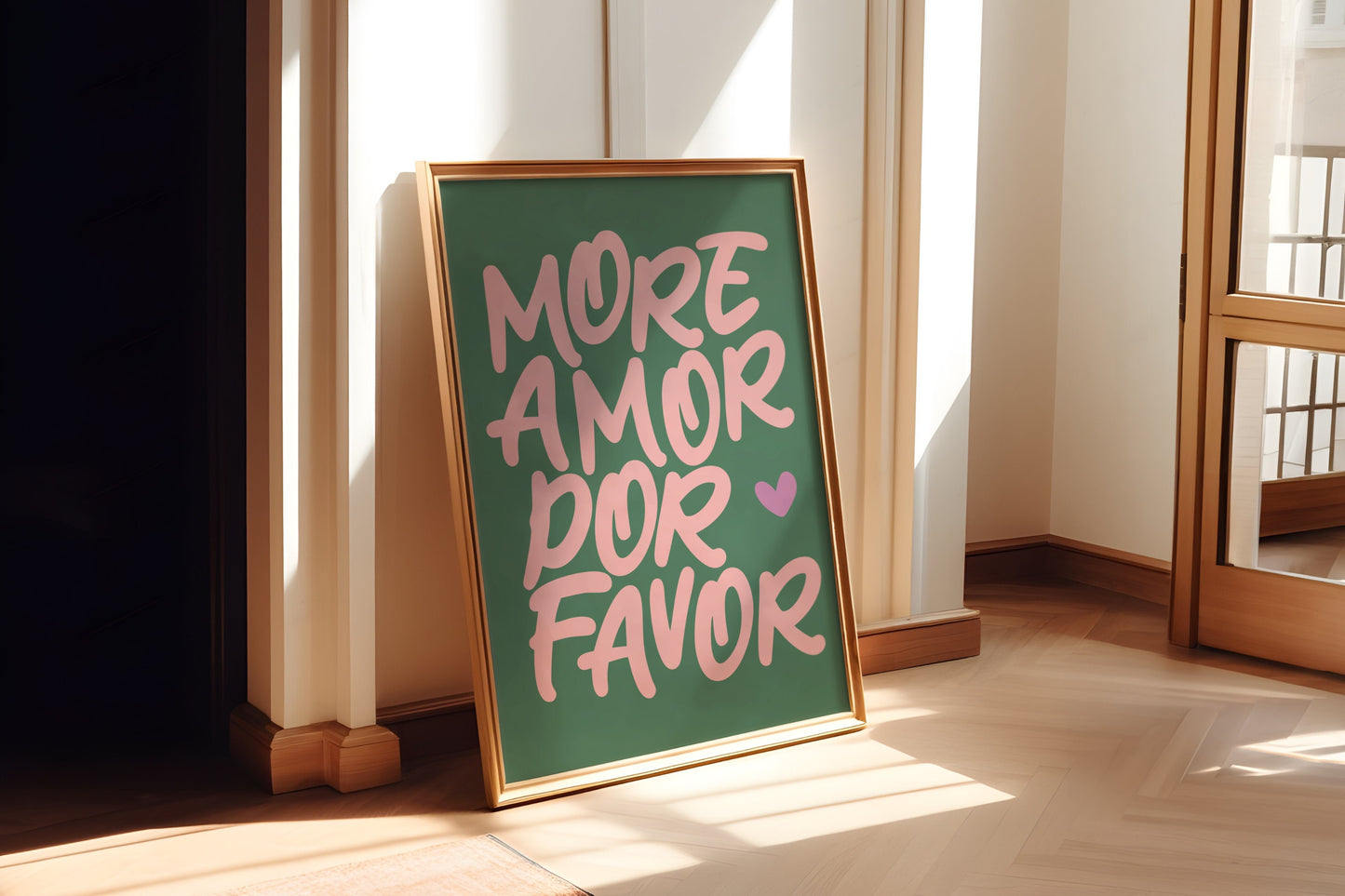 Meer Amor Por Favor - Green Maximalist muurkunst