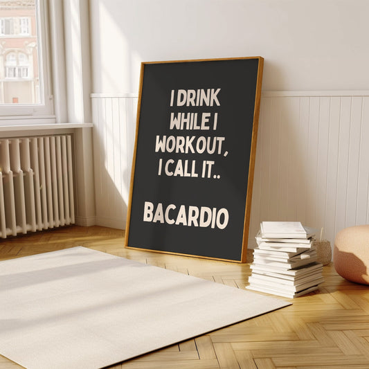 Bacardio - Black home decor poster