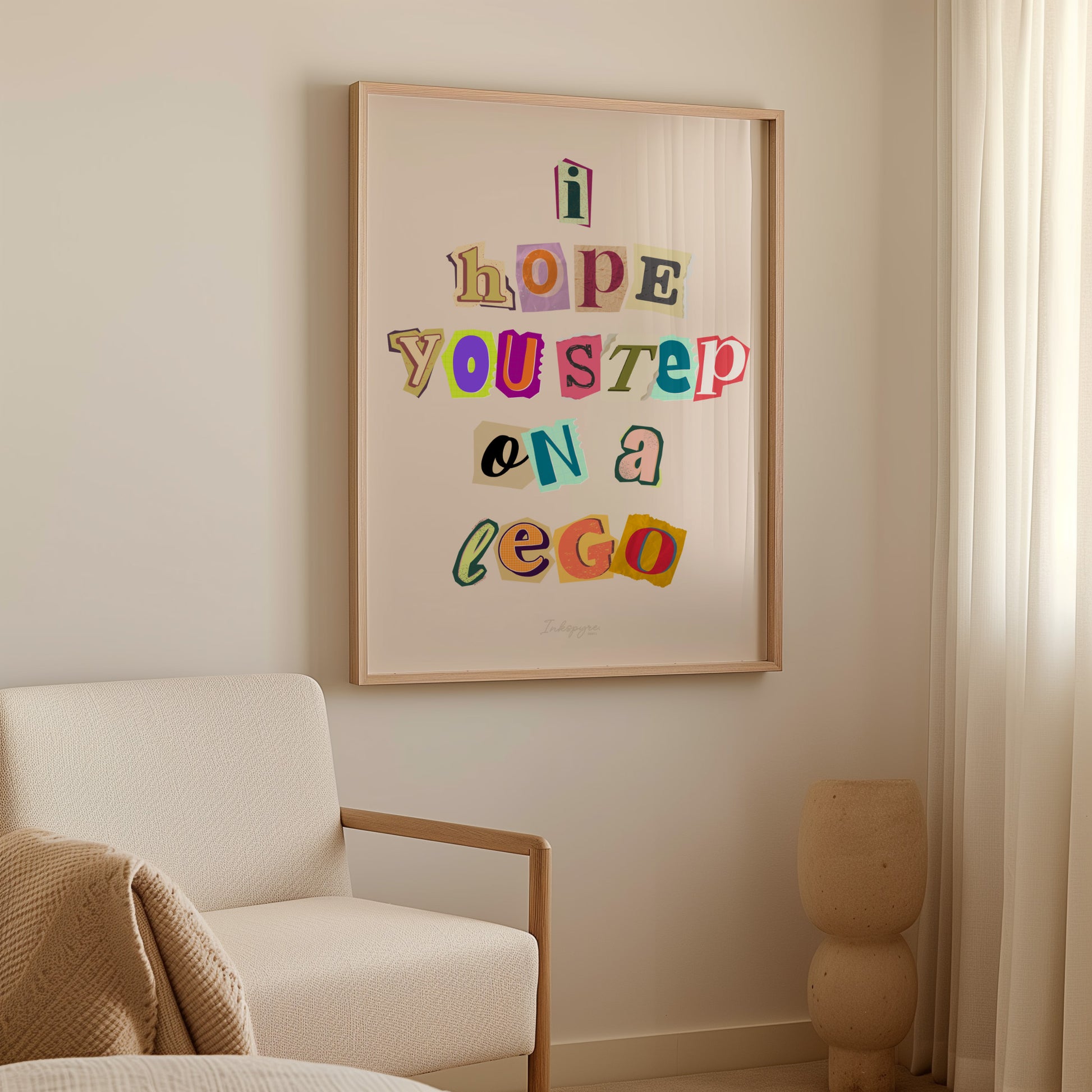 I hope you step on a lego - Rude, Sarcastic Artprint