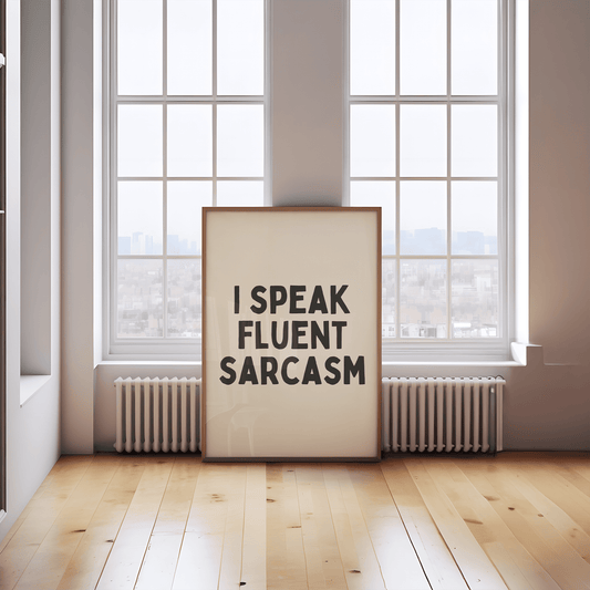 Ik spreek vloeiend sarcasme - Black Cream Digital Download
