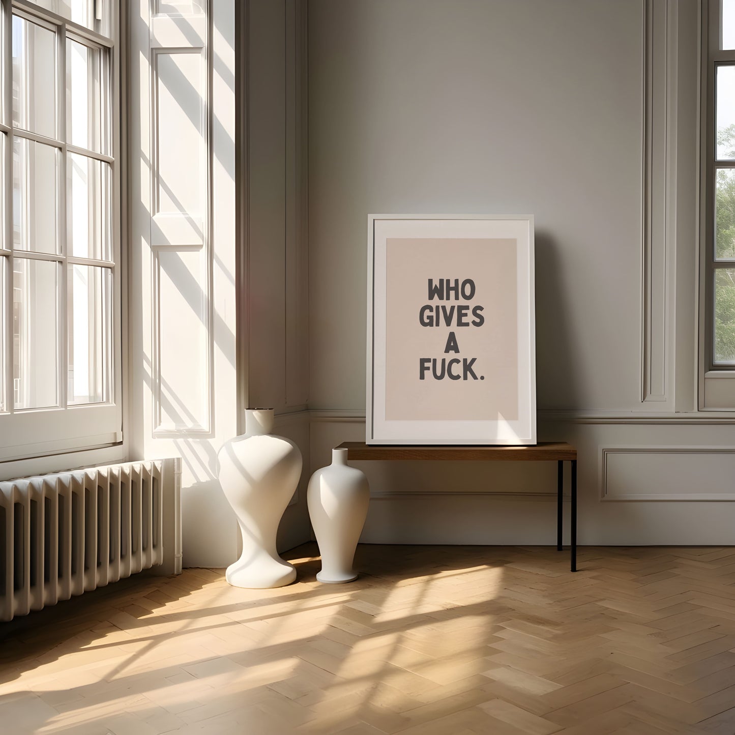 Who Gives A Fuck - Black & Cream digital download