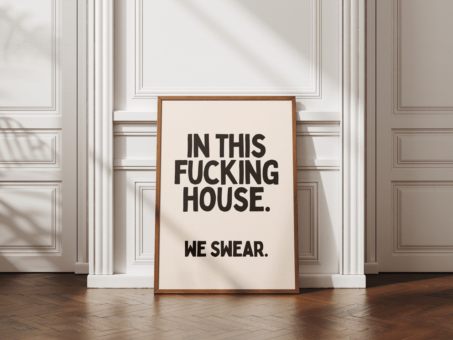 In dit huis zweren we neuken - Black & Cream Digital Download