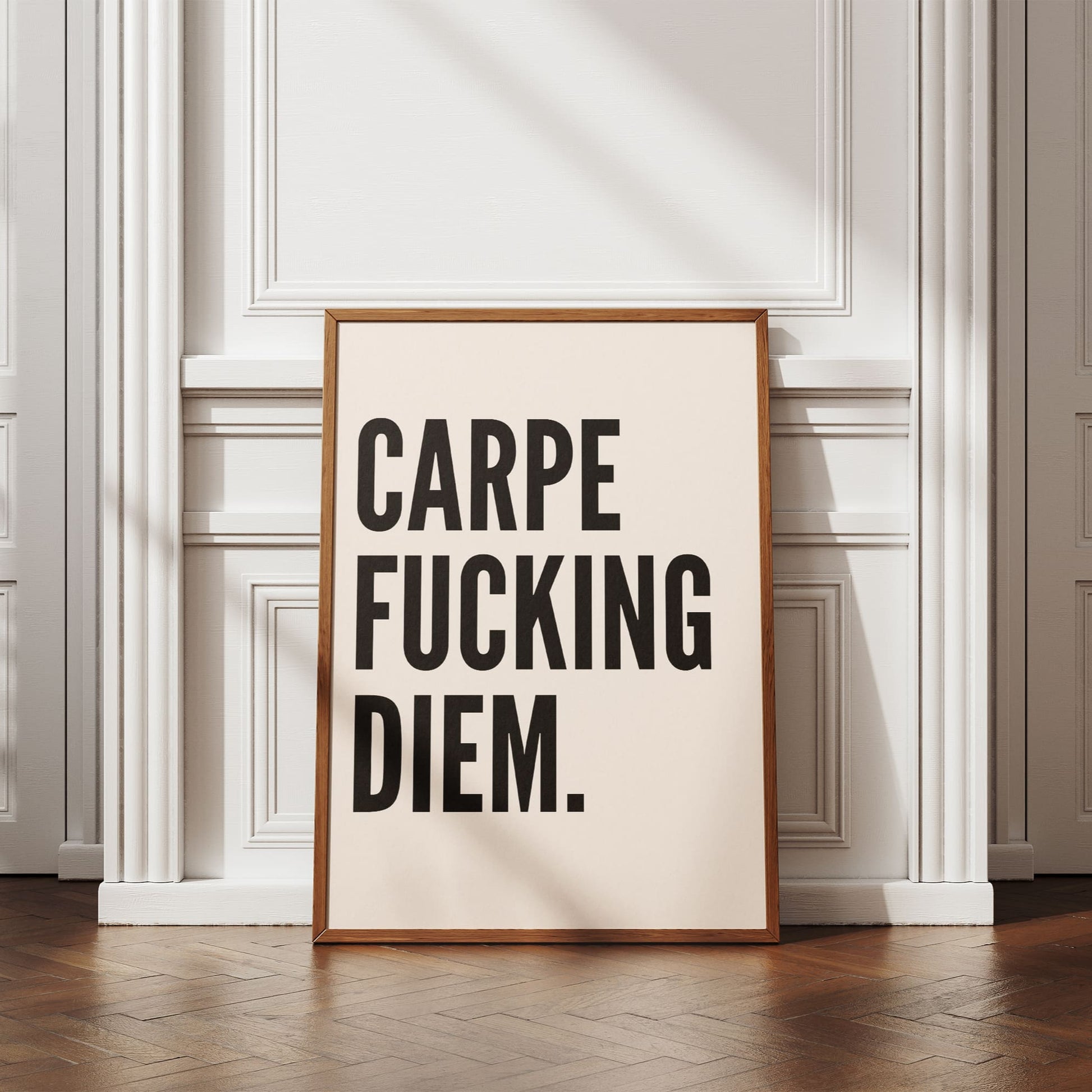 Carpe Fucking Diem -Black & Cream Digital Download