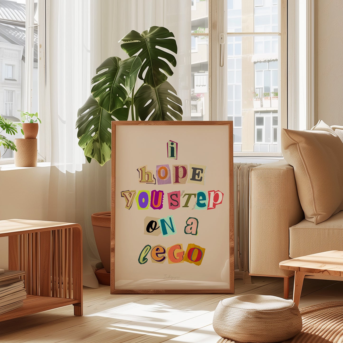 I hope you step on a lego - Rude, Sarcastic Artprint