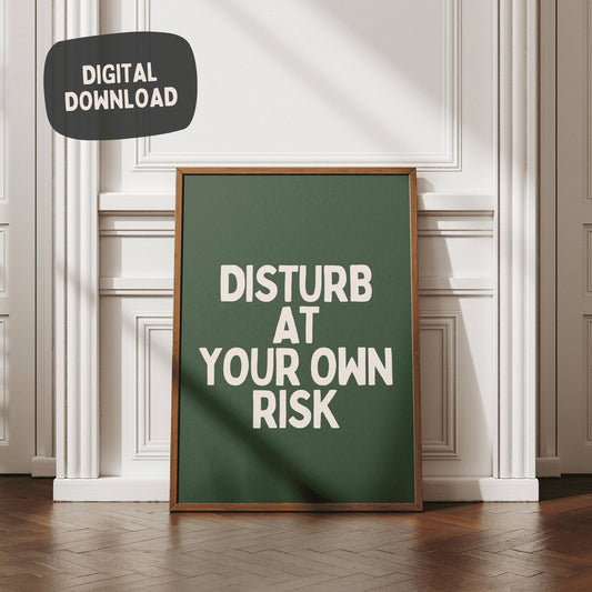 Storen op eigen risico - Green & Cream Digital Download